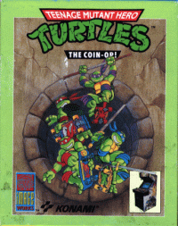 Teenage Mutant Hero Turtles The Coin-Op ZX Spectrum US box art
